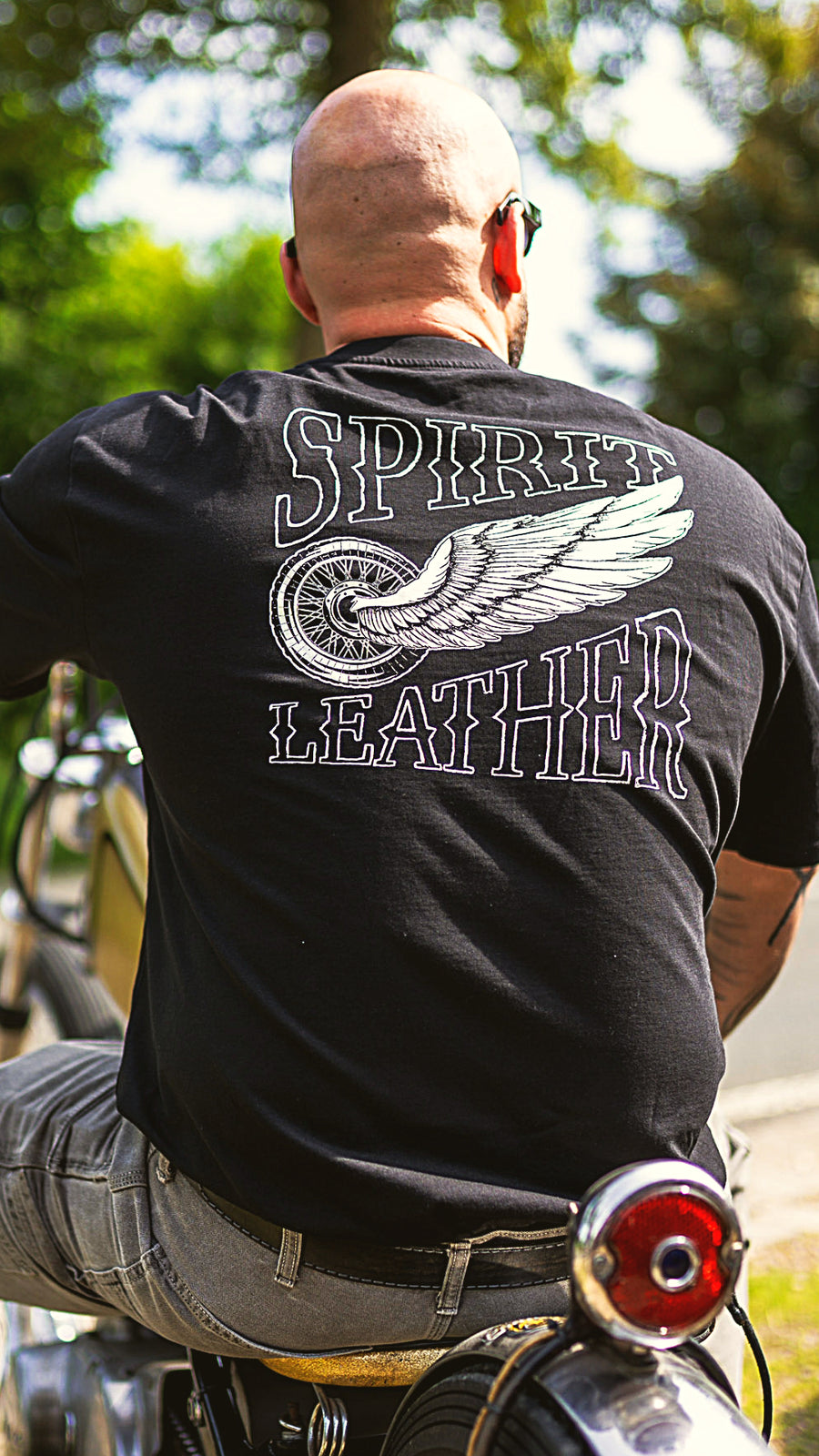 Spirit Leather T-Shirt Male