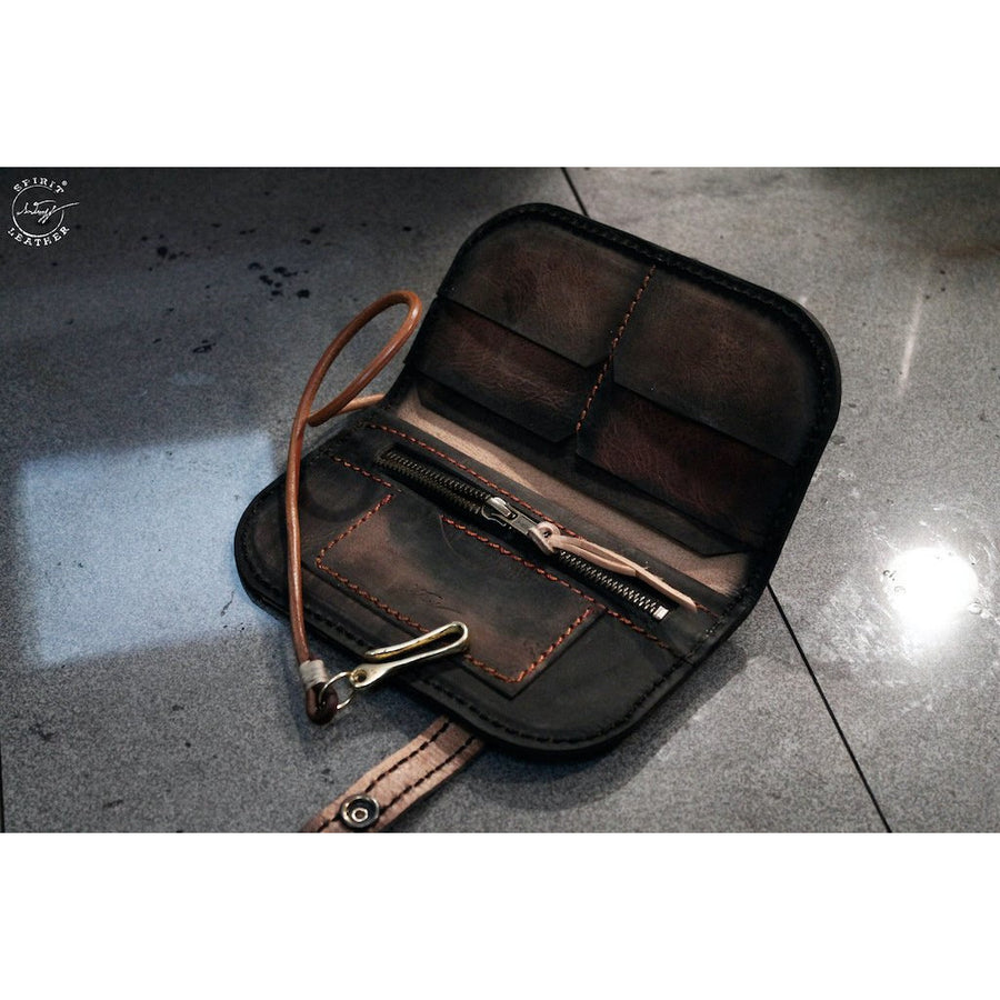 SL Classic Wallet Vintage Brown incl. Lanyard
