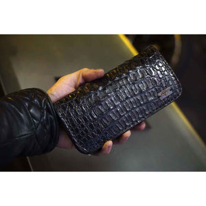 Di Georg Croc Wallet Black Pearl incl. Lanyard